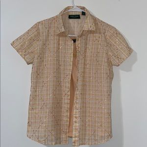 Button up shirt with tank top